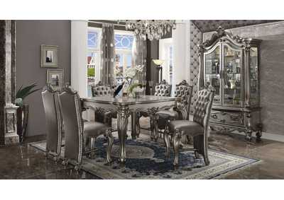 Versailles Antique Platinum Counter Table w/4 Counter Chair