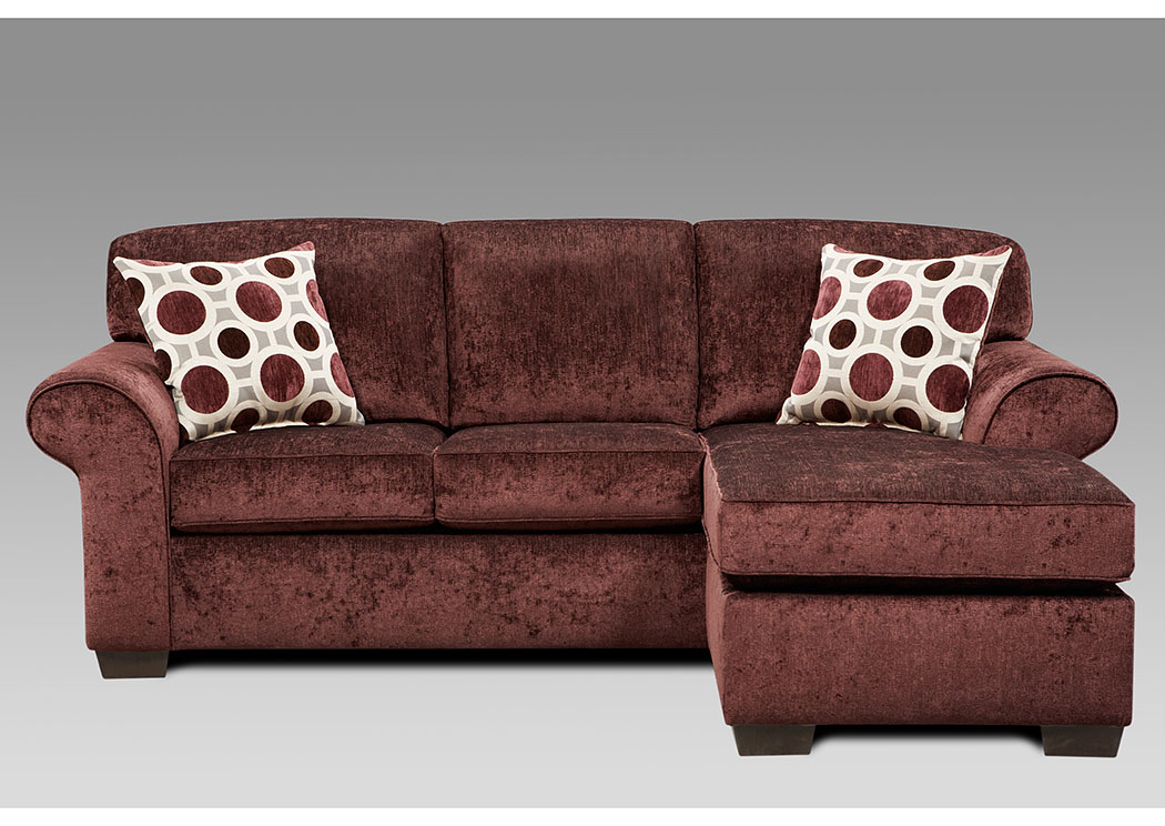 Prism Elderberry Sofa w/Chaise,Affordable Furniture