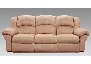 Image for Sensationas Camel Reclining Sofa