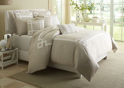 Image for Avenue A King 10pc Comforter Set Natural