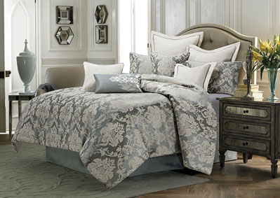 Cambria 10pc King Comforter Set Mineral