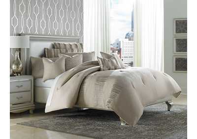 Captiva 10pc King Comforter Set Neutral
