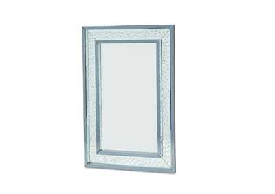 Montreal Rect Wall Decor Crystal Framed Mirror