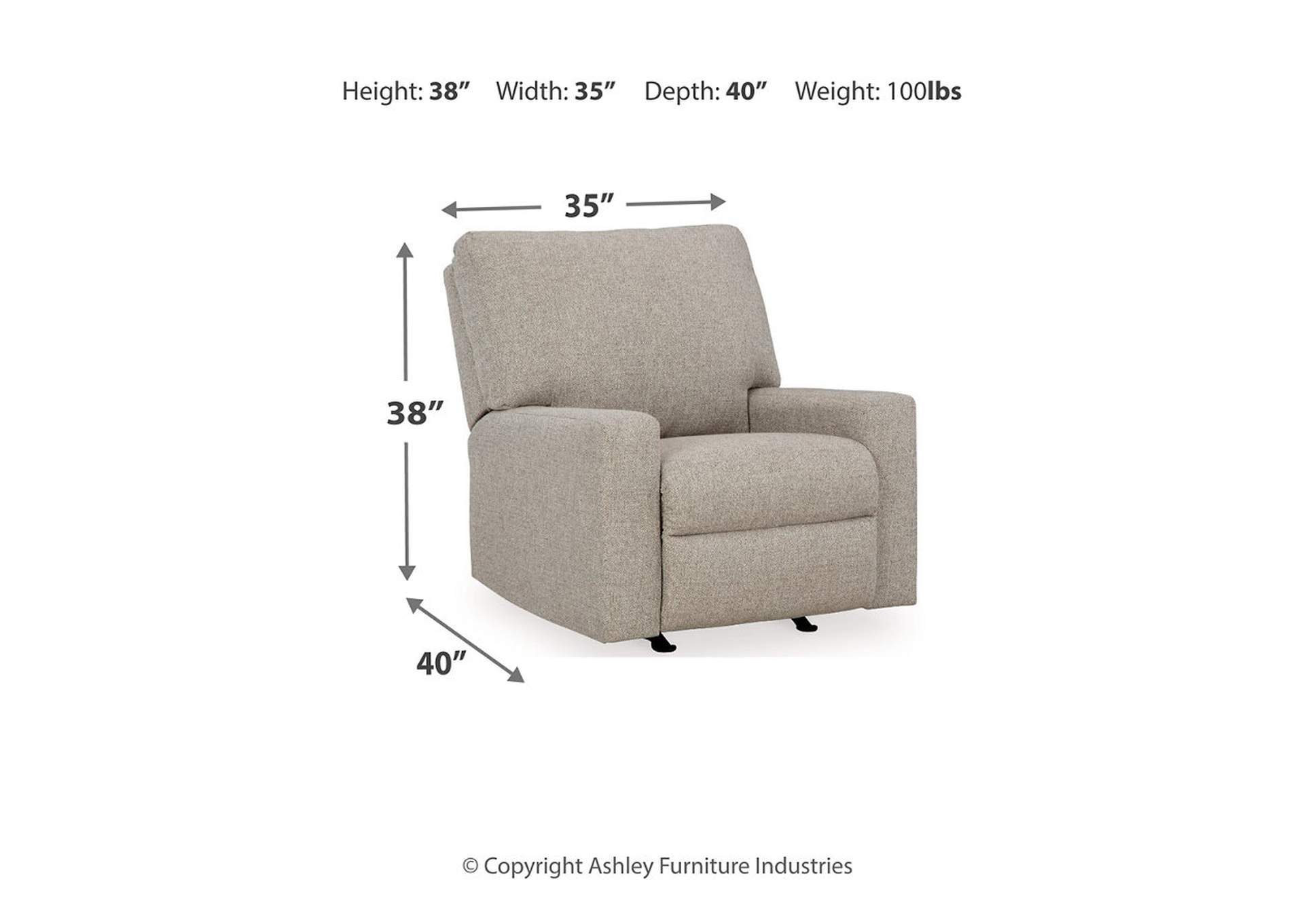 Reydell Recliner,Signature Design By Ashley