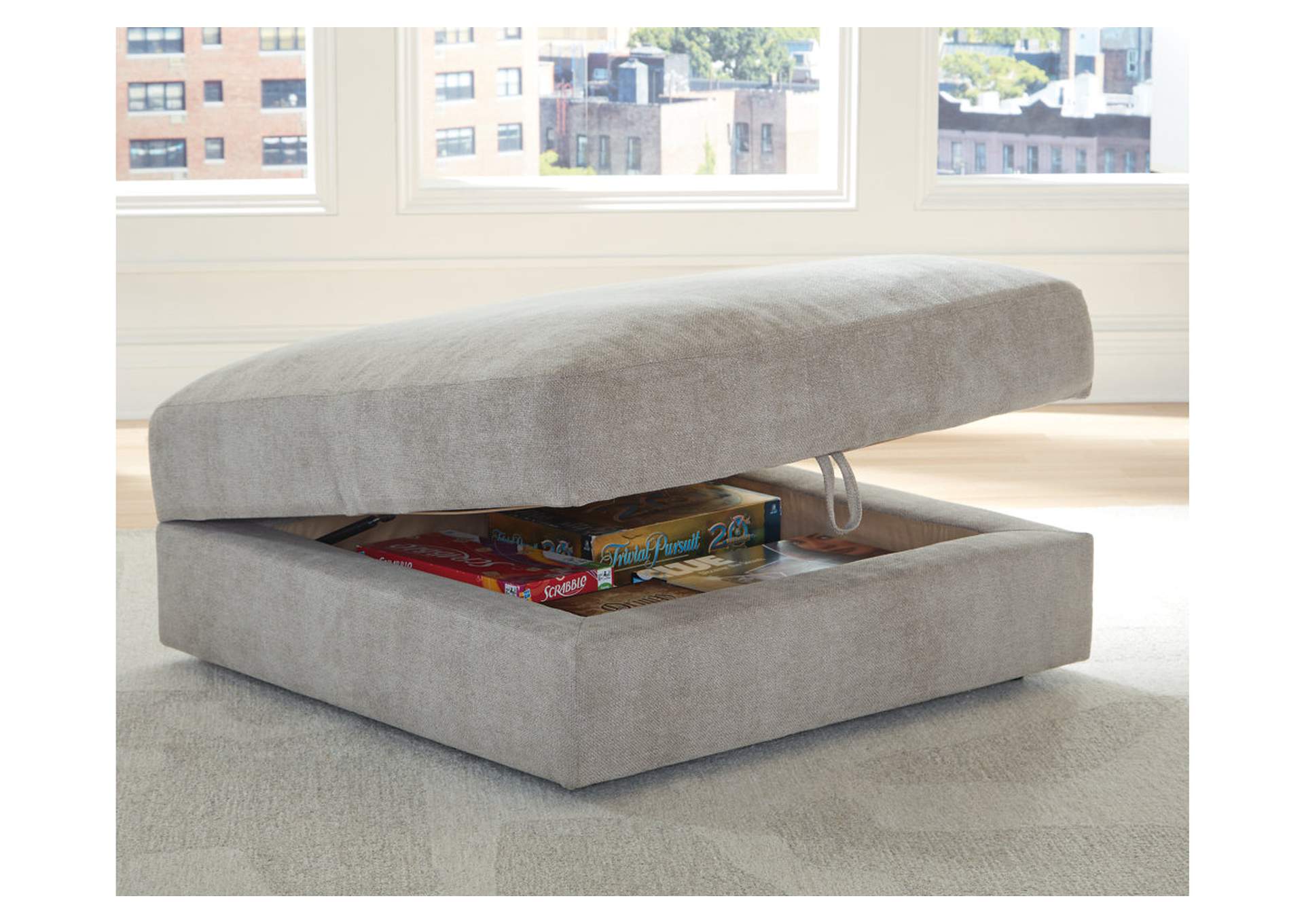 Aslan Court Ottoman With Storage,Benchcraft