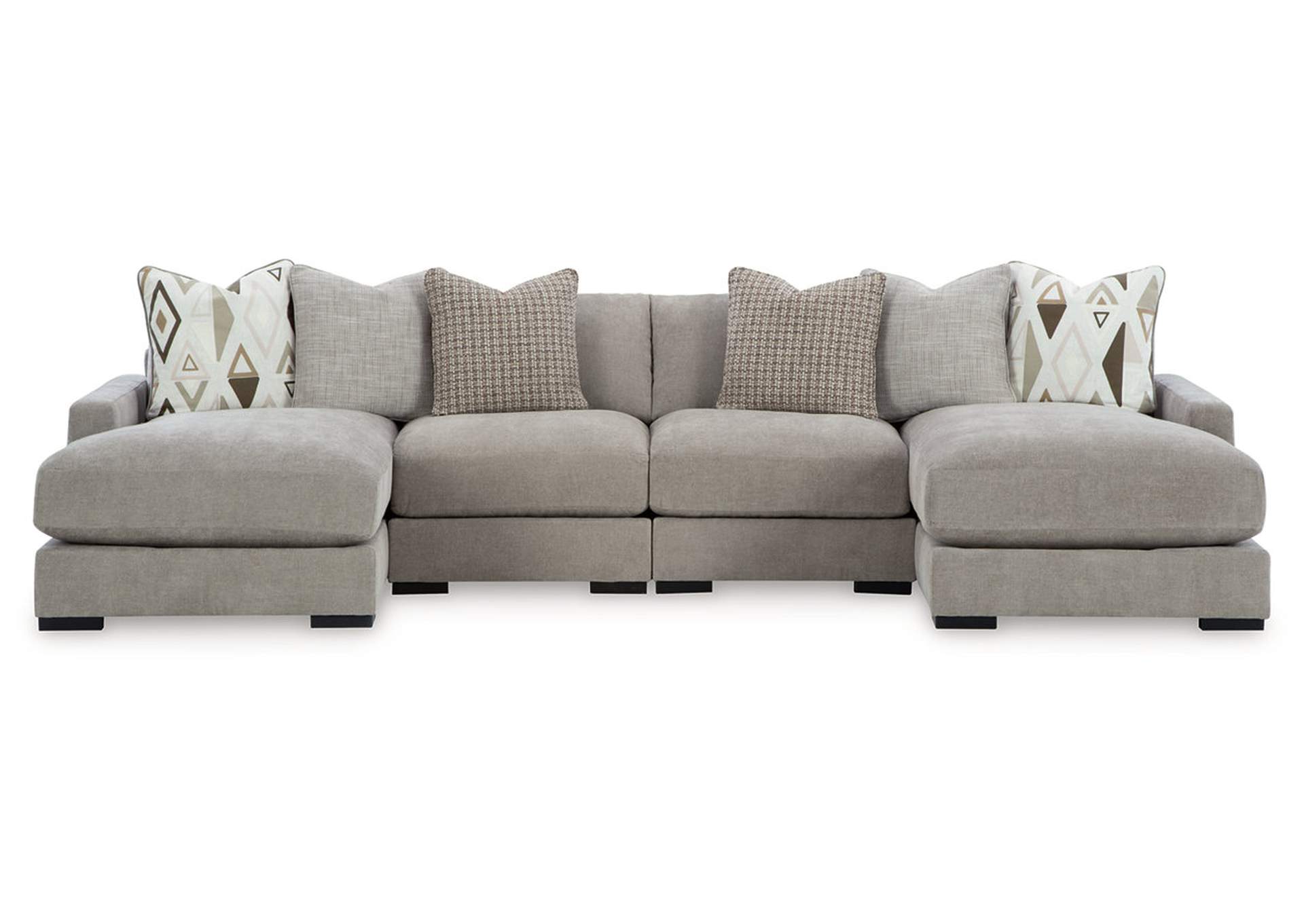 Aslan Court 4-Piece Sofa Pit Sectional,Benchcraft