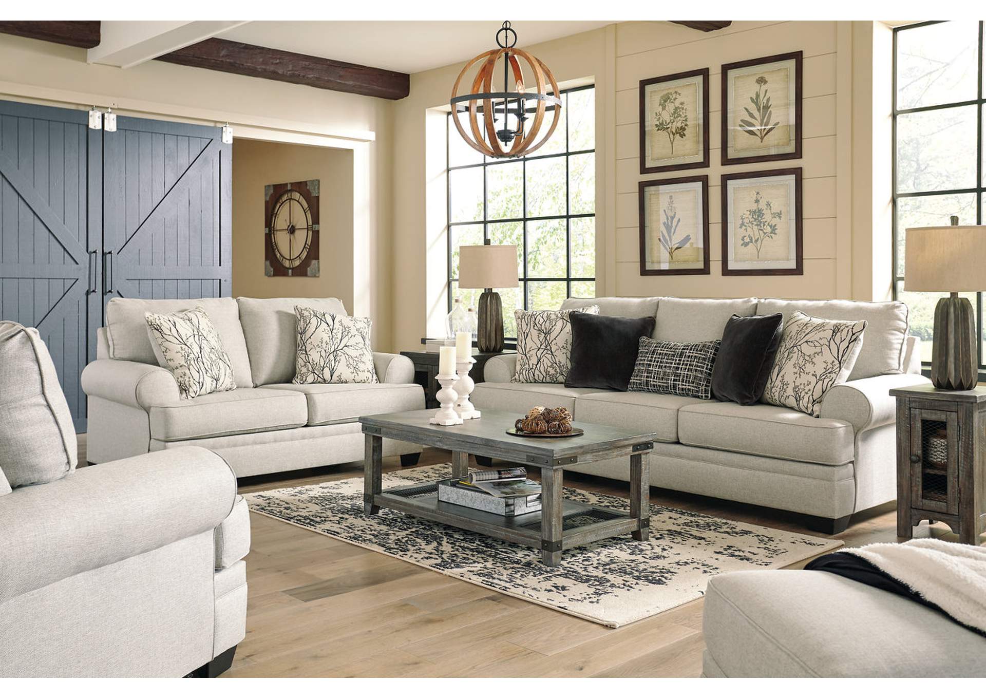 Antonlini Sofa, Loveseat, Chair and Ottoman,Ashley