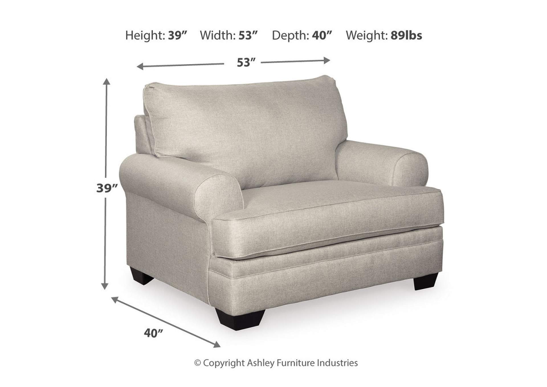 Antonlini Sofa, Loveseat, Oversized Chair and Ottoman,Ashley