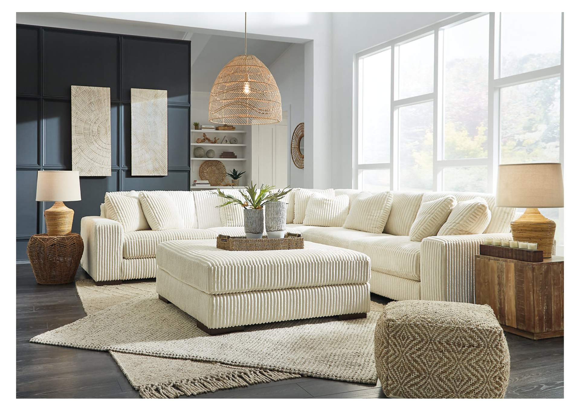 Lindyn 5-Piece Sectional with Ottoman,Signature Design By Ashley