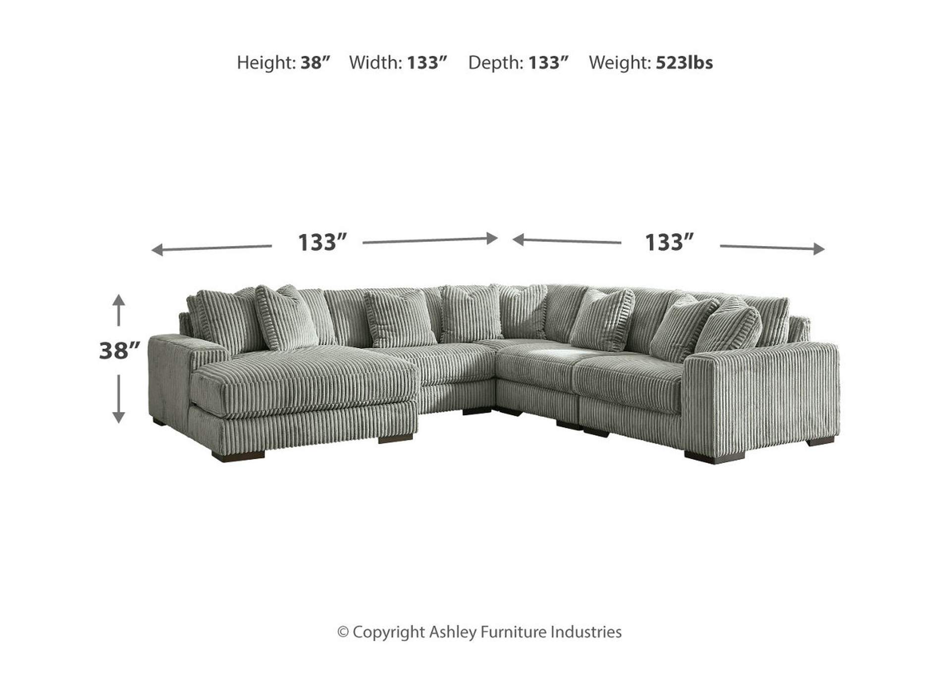 Lindyn 5-Piece Sectional with Ottoman,Signature Design By Ashley