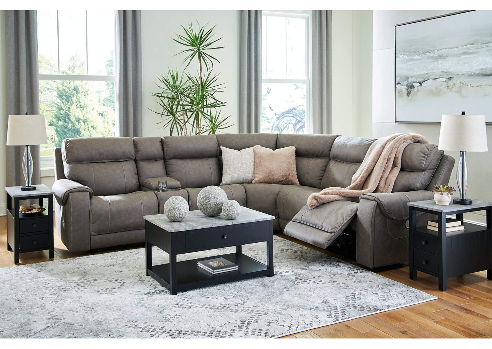 Starbot 6-Piece Power Reclining Sectional,Signature Design By Ashley