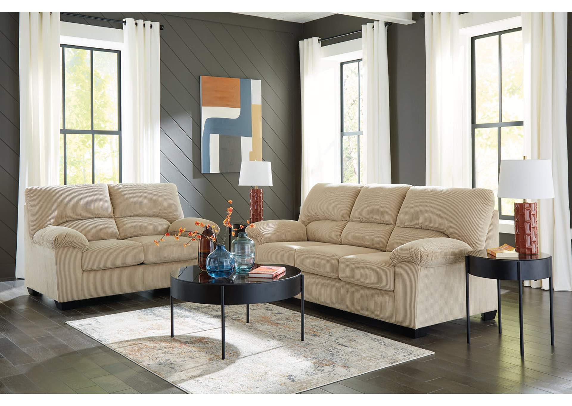 SimpleJoy Sofa and Loveseat,Signature Design By Ashley