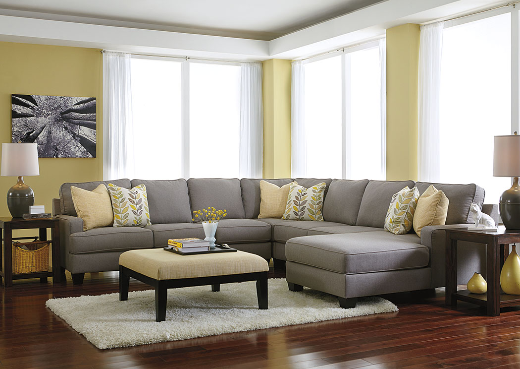 Chamberly Alloy Right Arm Facing Chaise End Extended Sectional,ABF Signature Design by Ashley