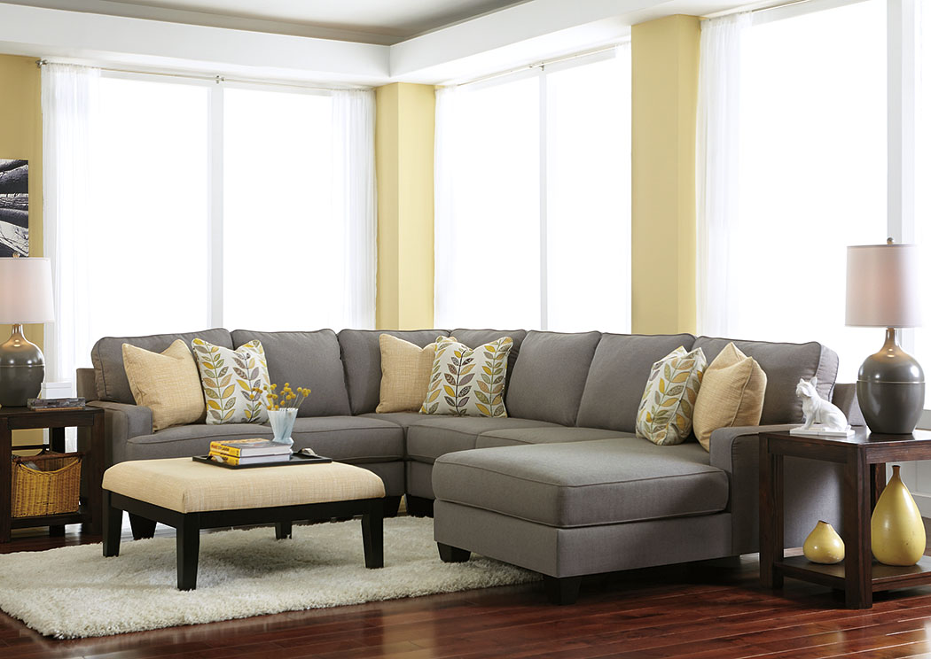 Chamberly Alloy Right Arm Facing Chaise End Sectional,ABF Signature Design by Ashley