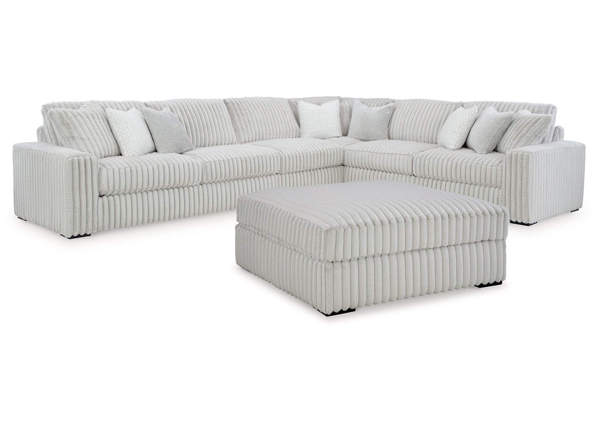 Stupendous 4-Piece Sectional with Ottoman,Signature Design By Ashley