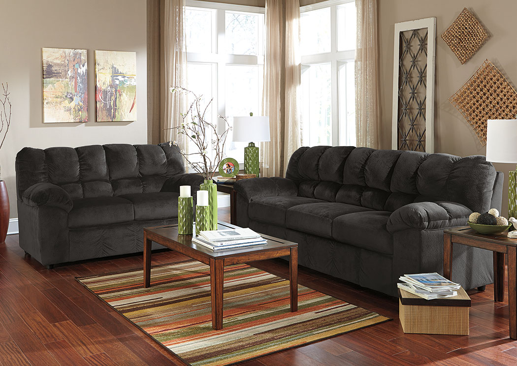 Julson Ebony Sofa & Loveseat,ABF Signature Design by Ashley