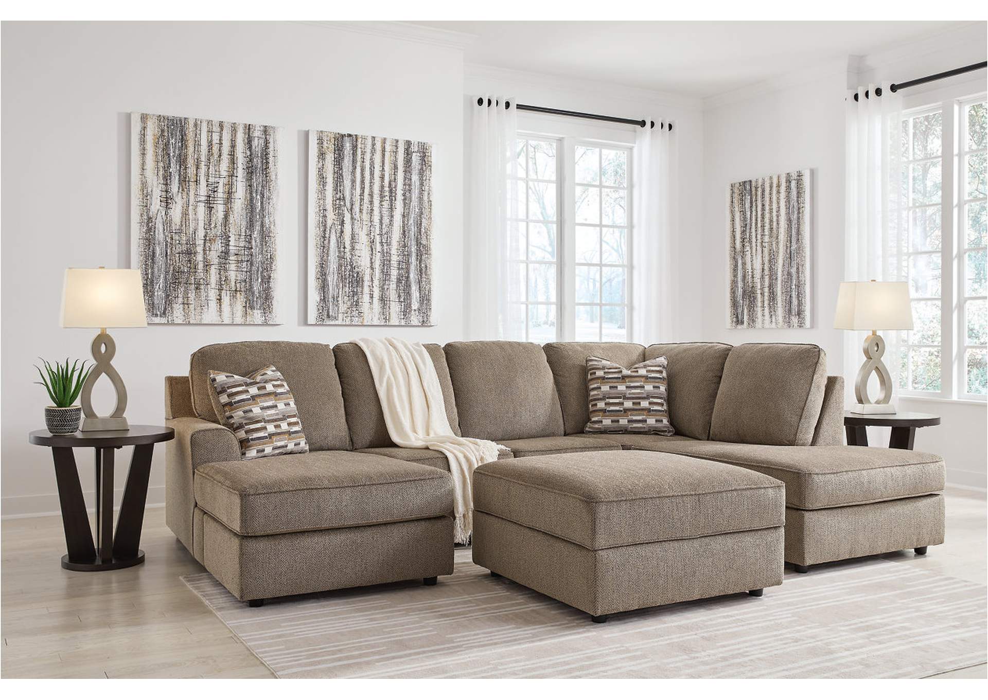 O'Phannon 2-Piece Sectional with Ottoman,Signature Design By Ashley