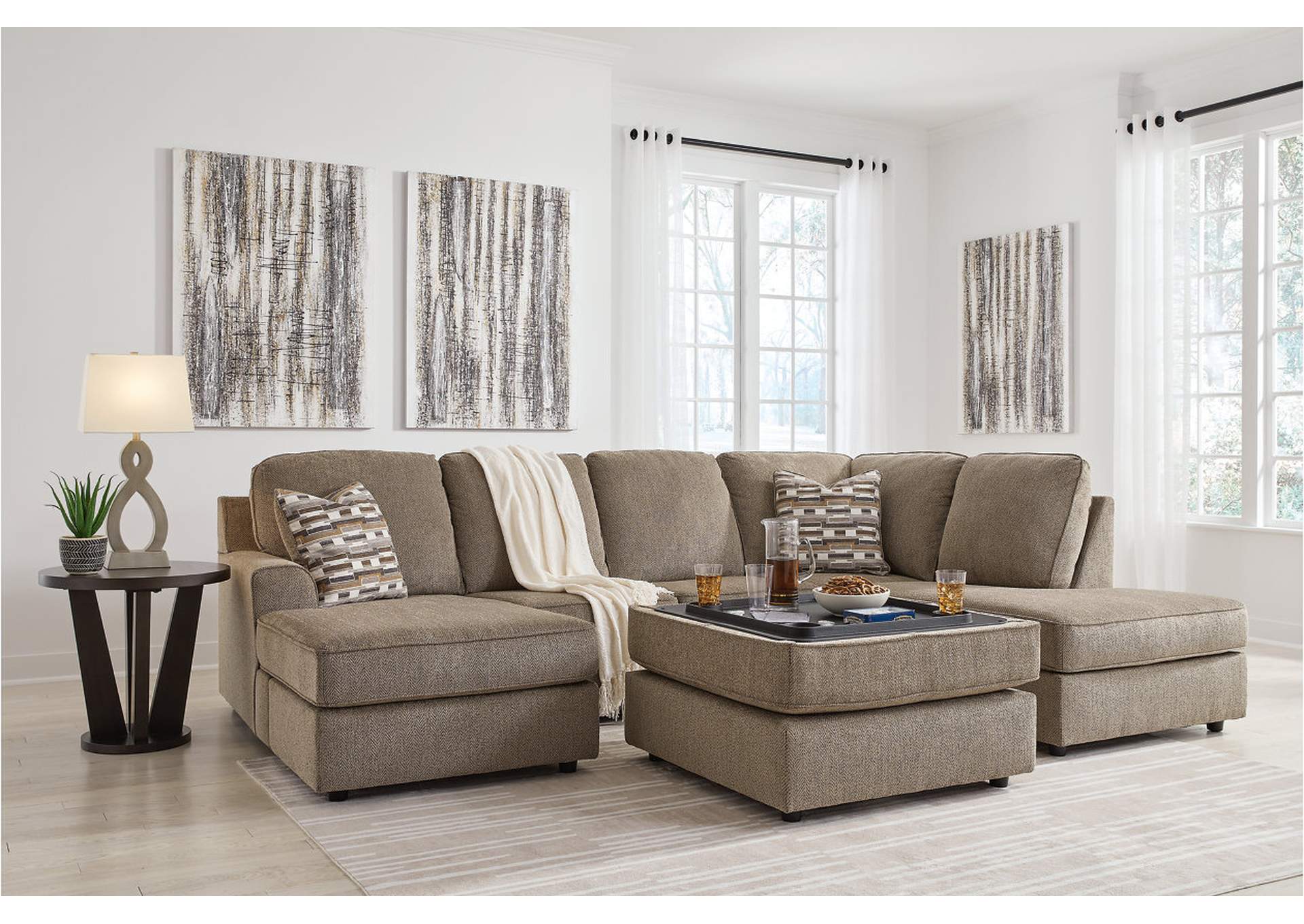 O'Phannon 2-Piece Sectional with Ottoman,Signature Design By Ashley