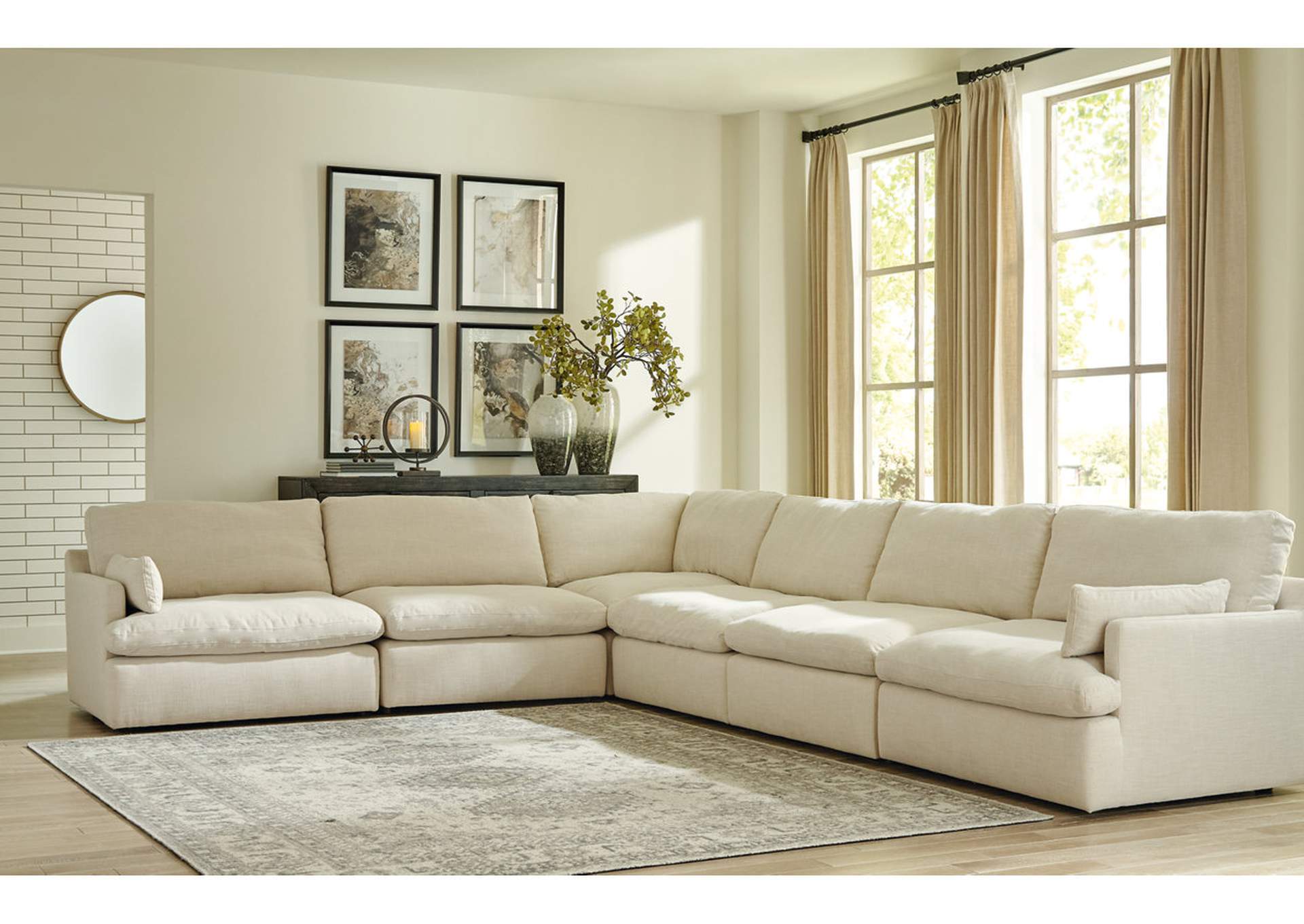 Tanavi 6-Piece Sectional with Ottoman,Millennium