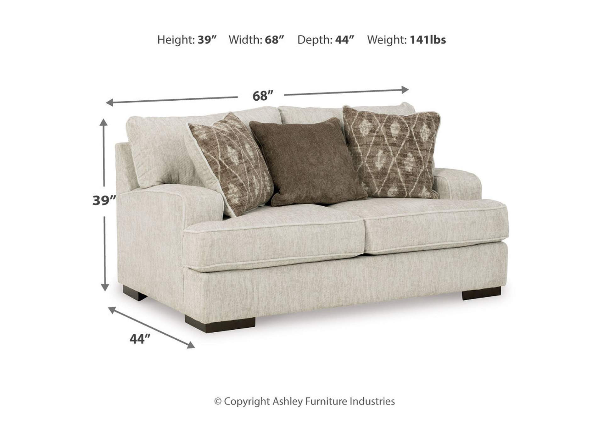 Alesandra Loveseat,Ashley