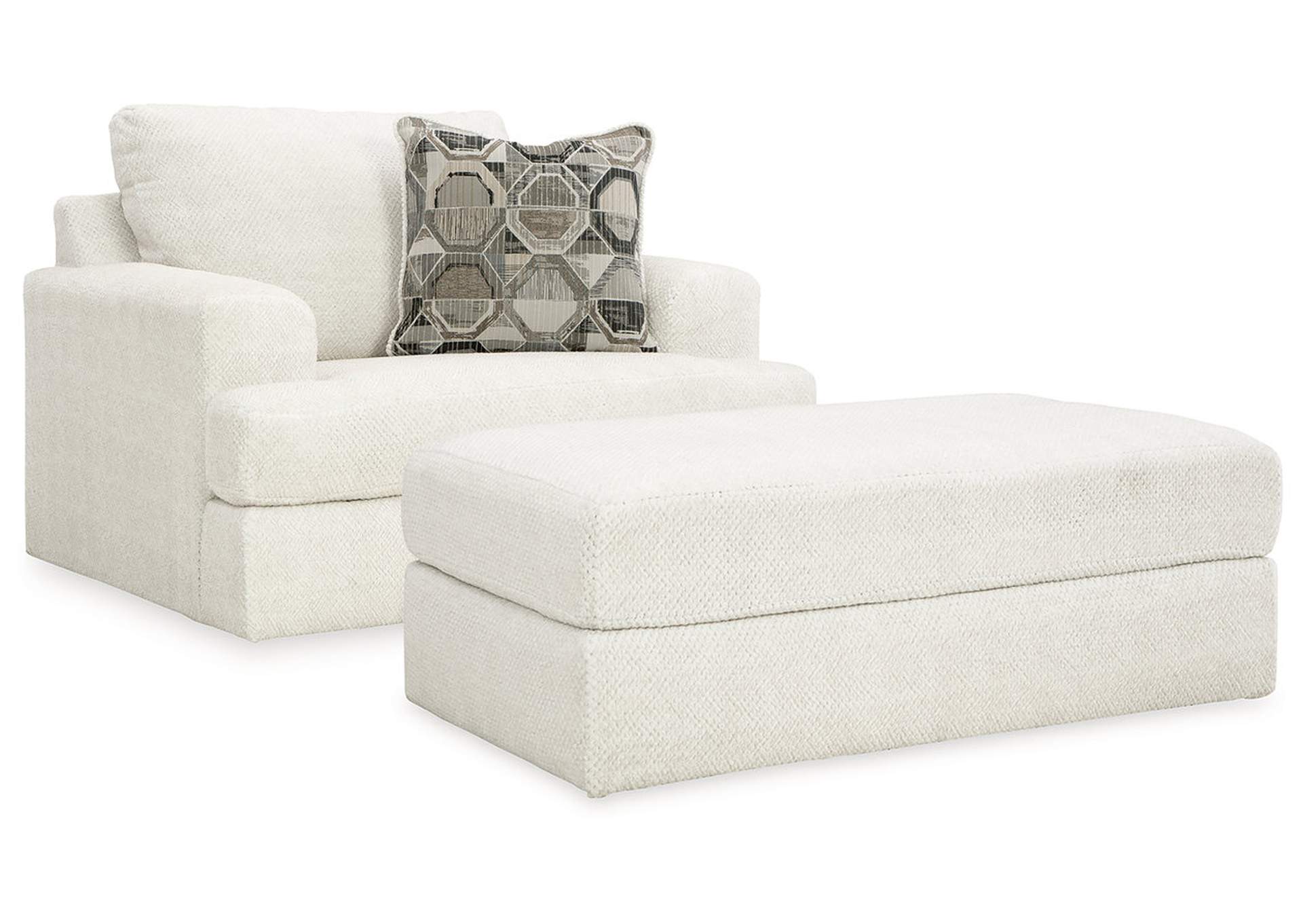 Karinne Oversized Chair and Ottoman,Signature Design By Ashley