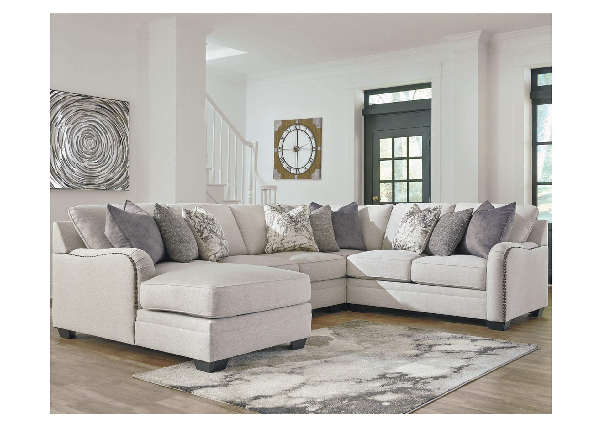 Dellara 4-Piece Sectional with Ottoman,Benchcraft