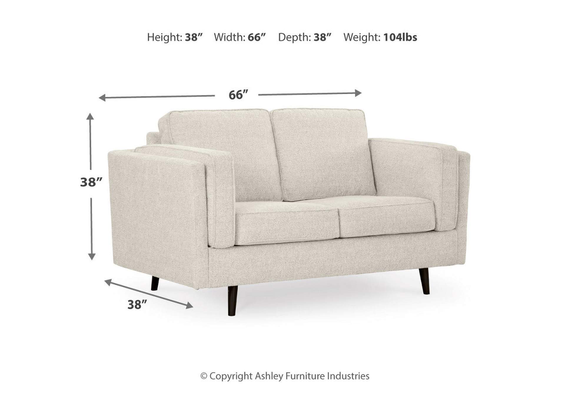 Maimz Sofa, Loveseat, Chair and Ottoman,Ashley