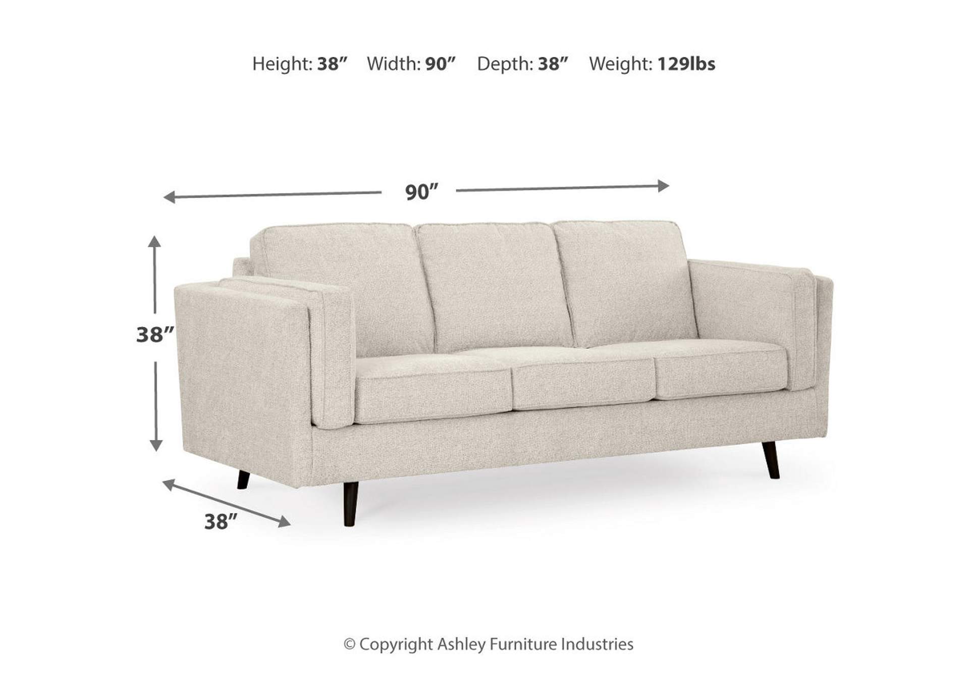 Maimz Sofa, Loveseat, Chair and Ottoman,Ashley