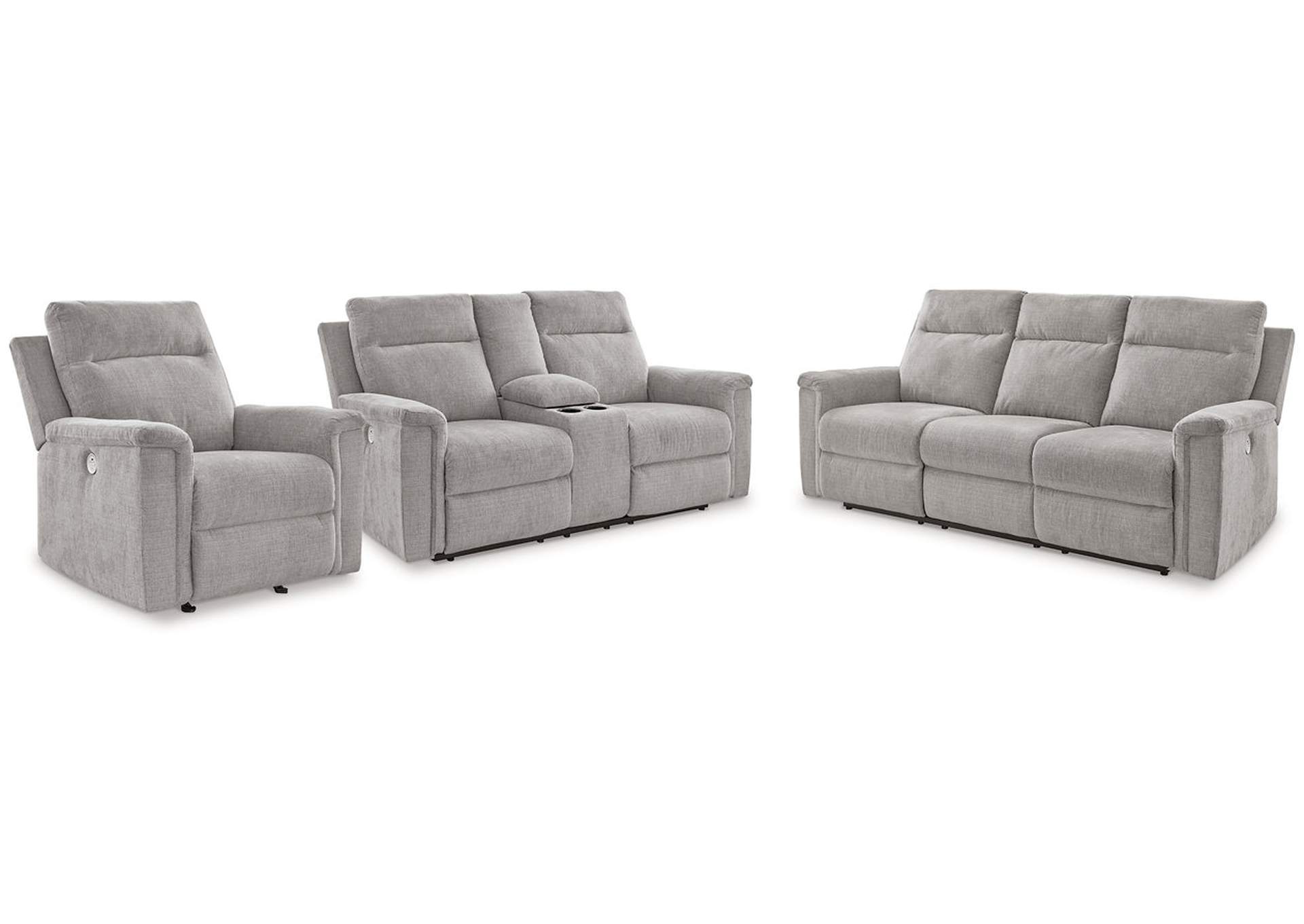 Barnsana Power Reclining Sofa, Loveseat and Recliner,Signature Design By Ashley