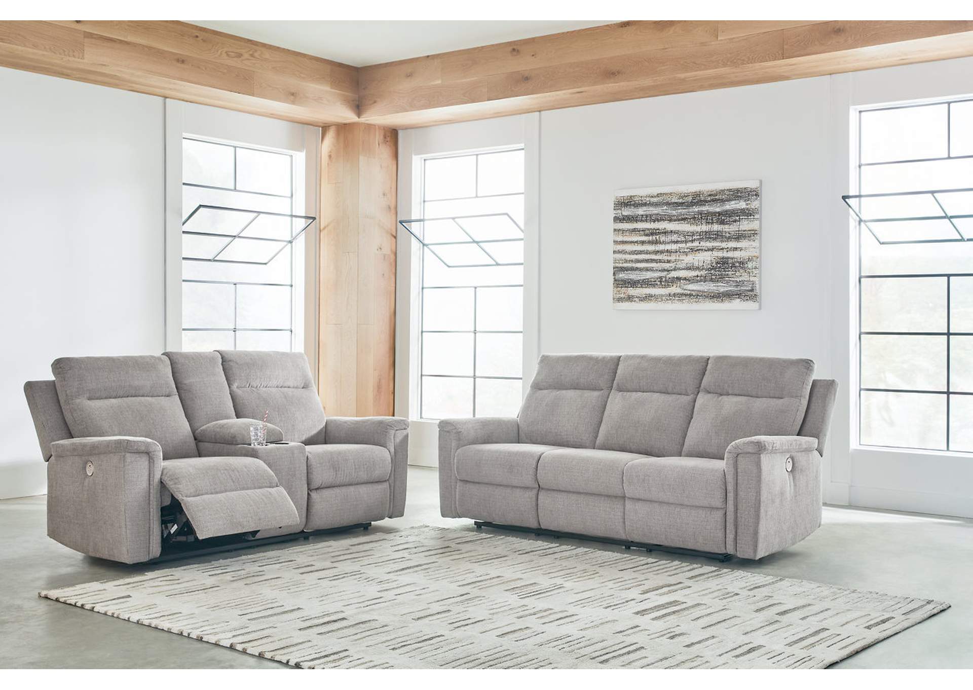 Barnsana Power Reclining Sofa, Loveseat and Recliner,Signature Design By Ashley