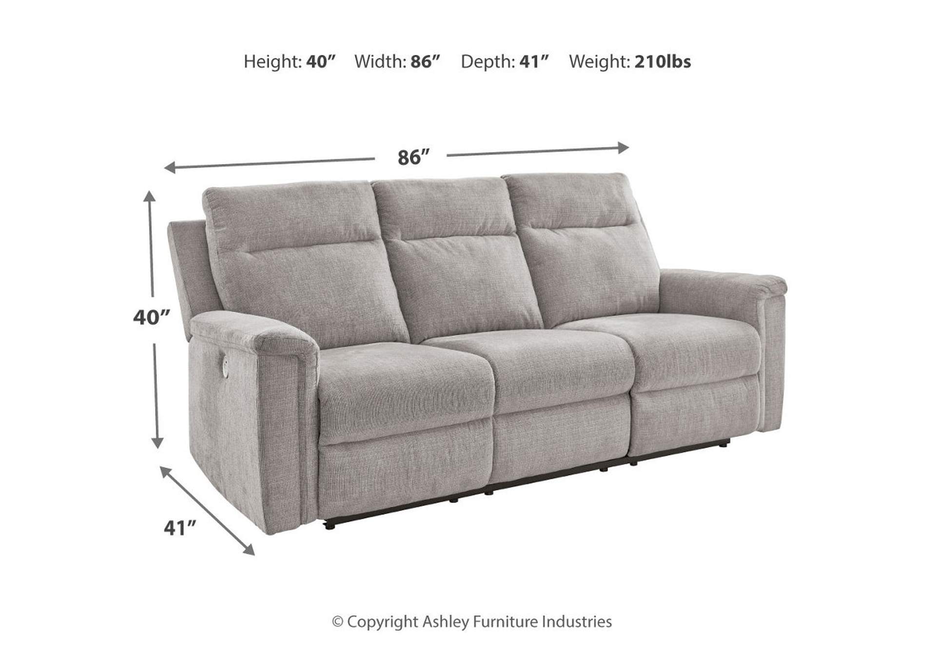 Barnsana Power Reclining Sofa, Loveseat and Recliner,Signature Design By Ashley