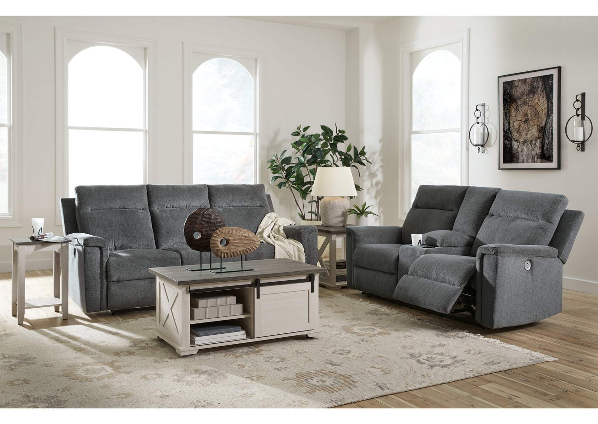 Barnsana Power Reclining Sofa and Loveseat,Signature Design By Ashley