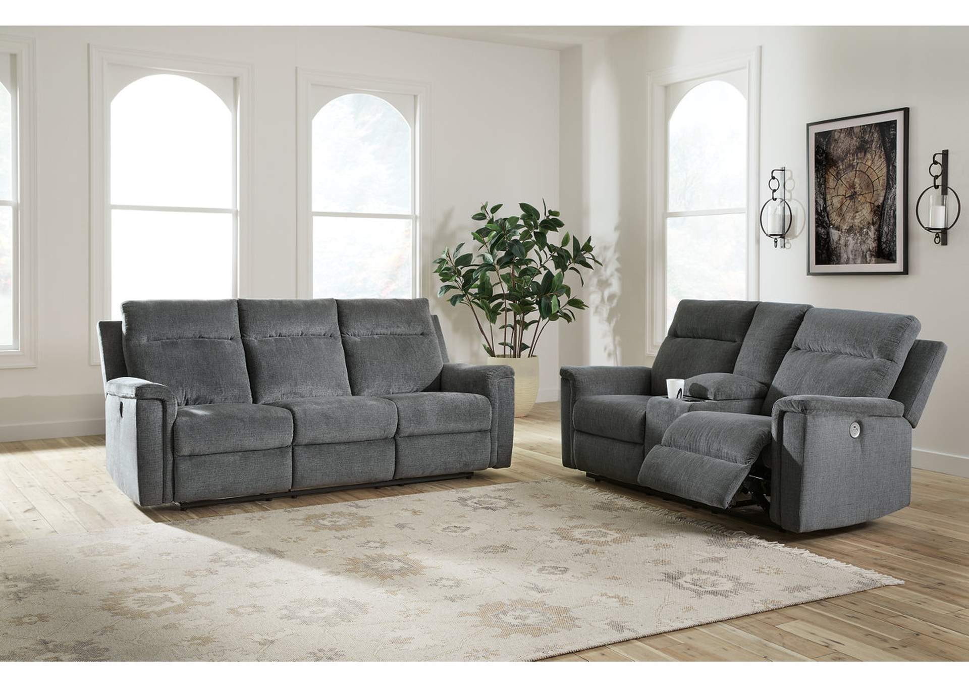 Barnsana Power Reclining Sofa and Loveseat,Signature Design By Ashley