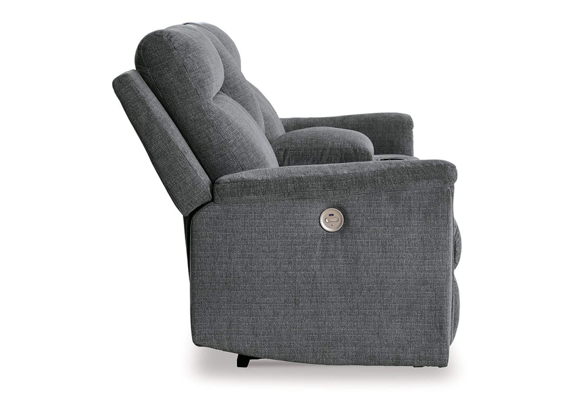 Barnsana Power Reclining Loveseat with Console,Signature Design By Ashley