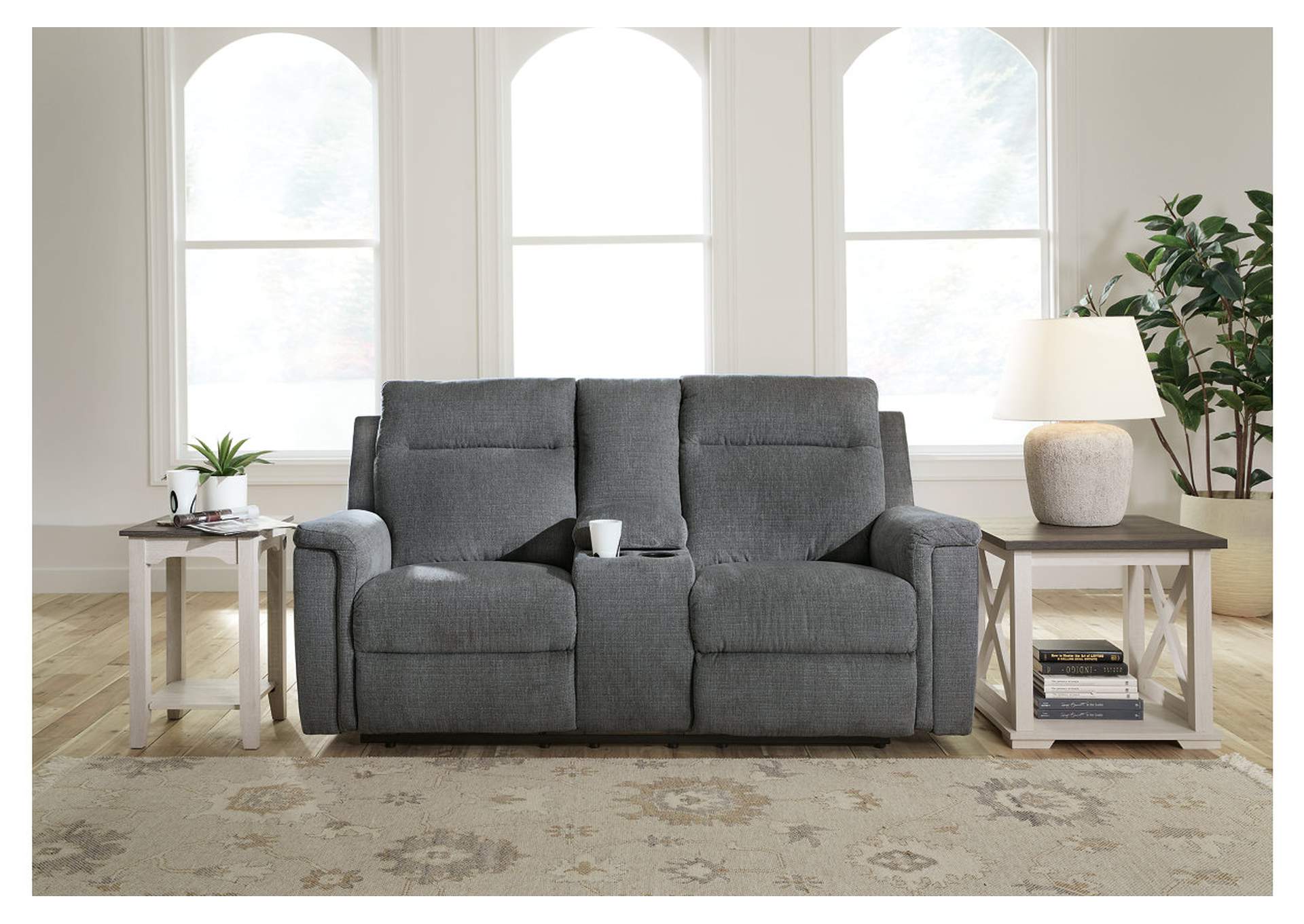 Barnsana Power Reclining Loveseat with Console,Signature Design By Ashley