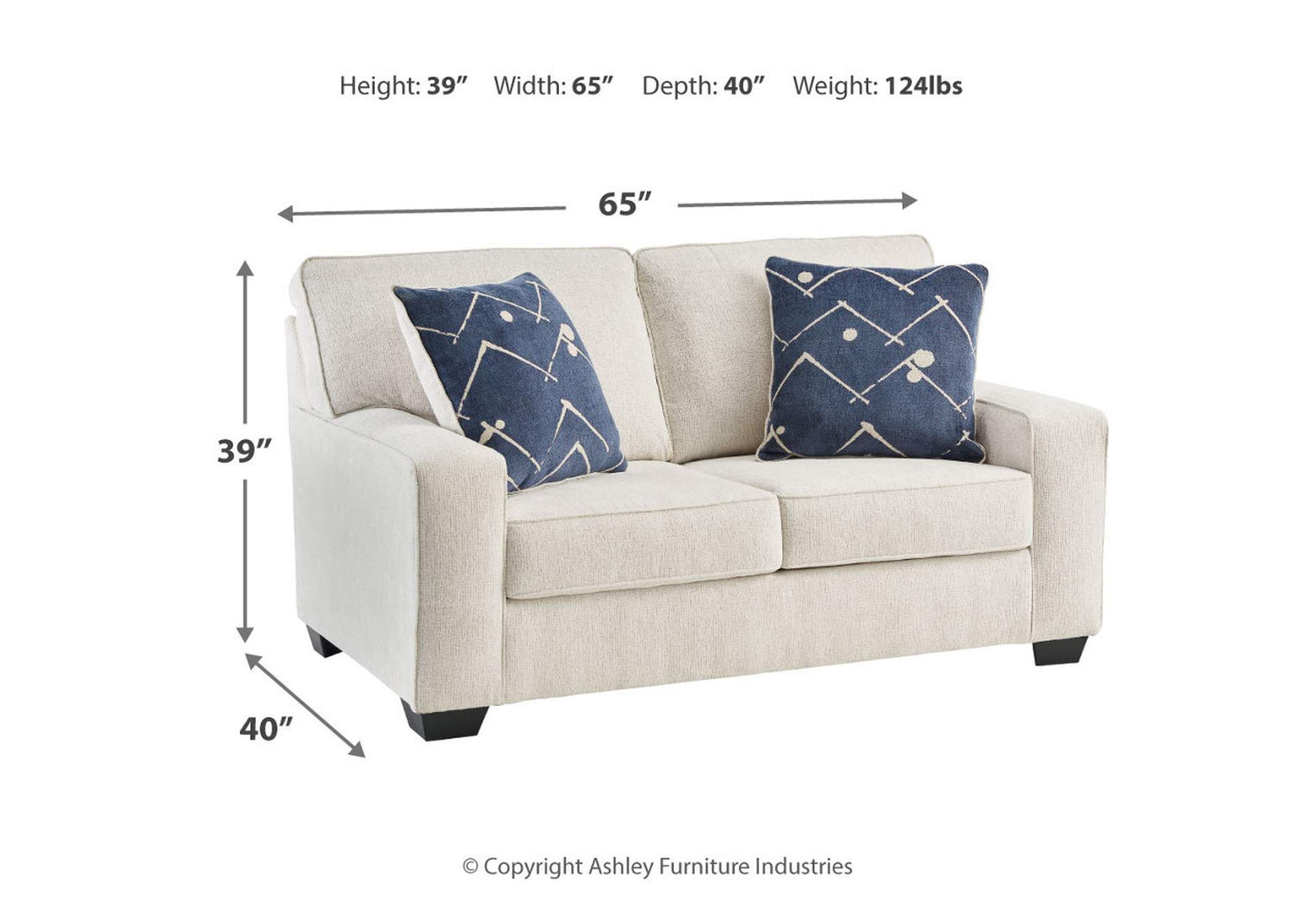 Padova Sofa, Loveseat and Chair,Ashley