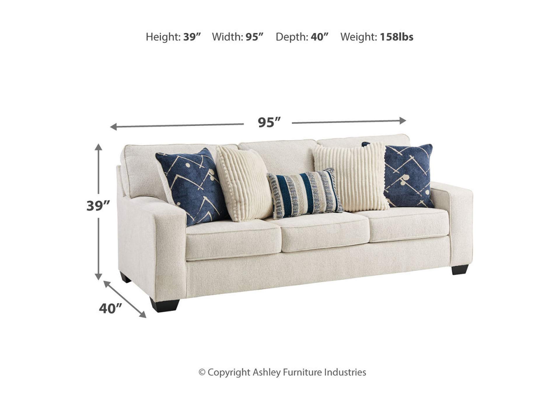 Padova Sofa, Loveseat and Chair,Ashley