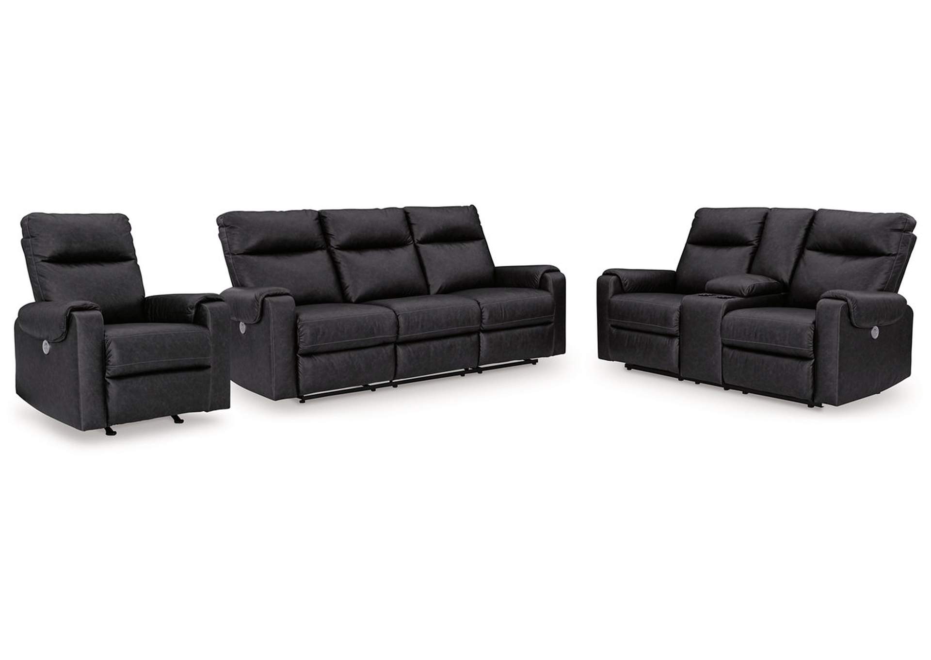 Axtellton Power Sofa, Loveseat and Recliner,Signature Design By Ashley