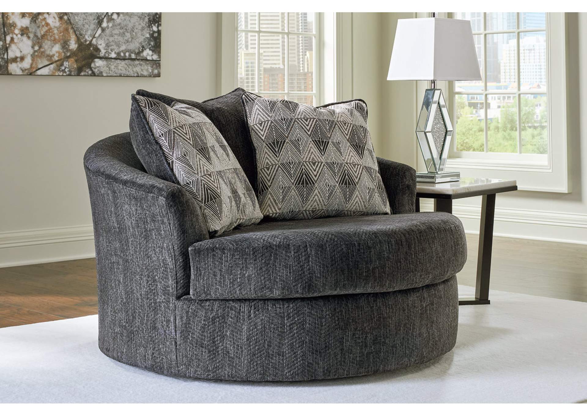 Biddeford Oversized Swivel Accent Chair,Signature Design By Ashley