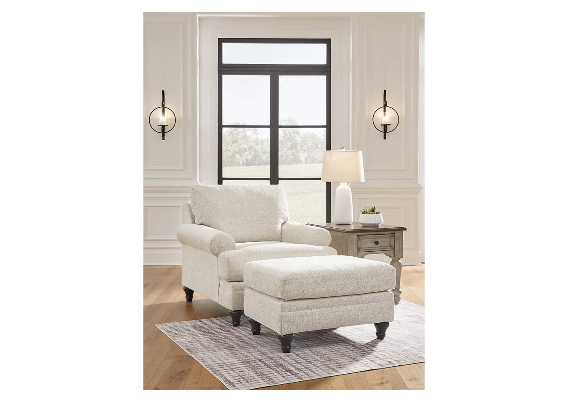 Valerani Chair and Ottoman,Signature Design By Ashley