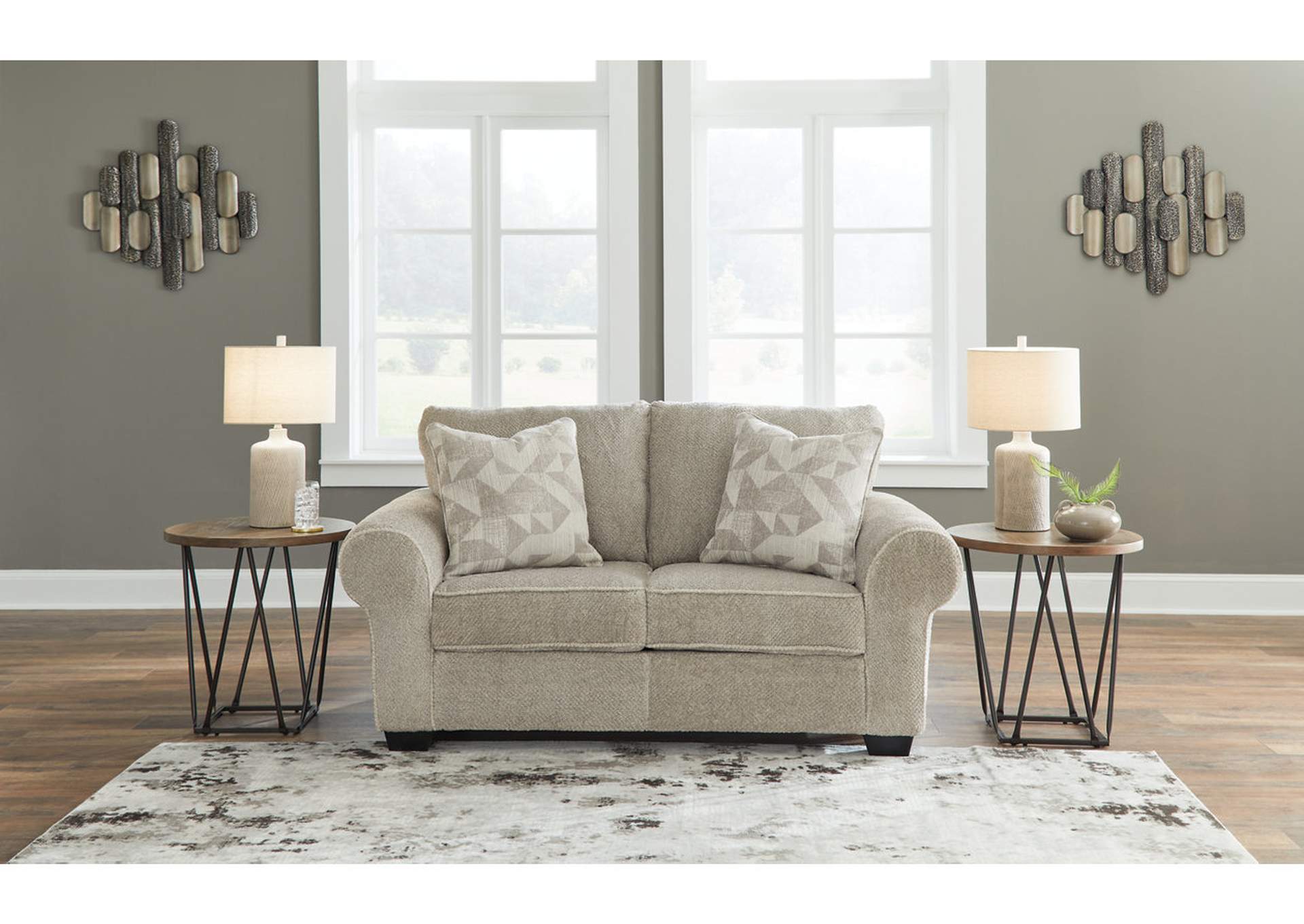 Discota Sofa, Loveseat, Chair and Ottoman,Ashley