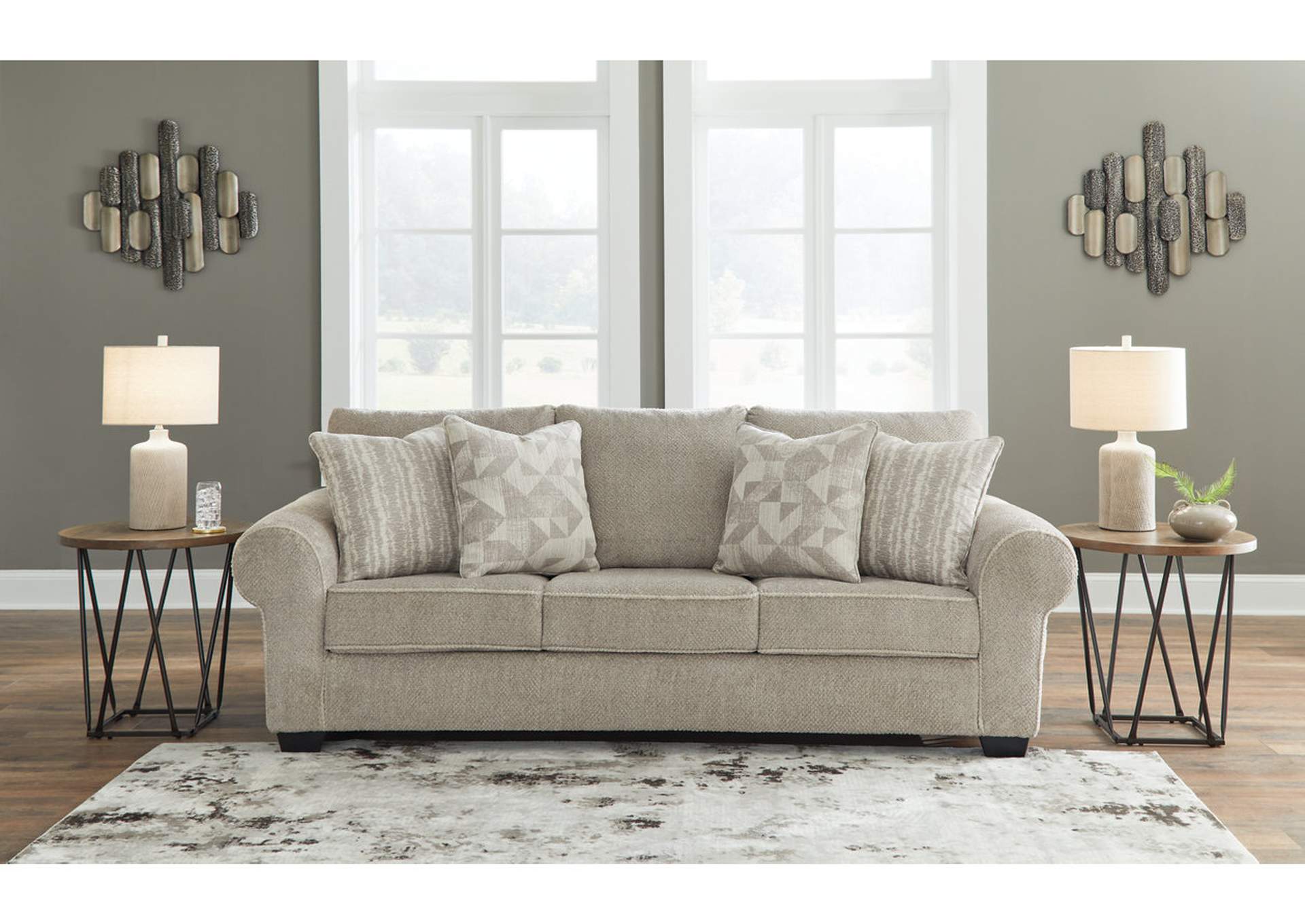 Discota Sofa, Loveseat, Chair and Ottoman,Ashley