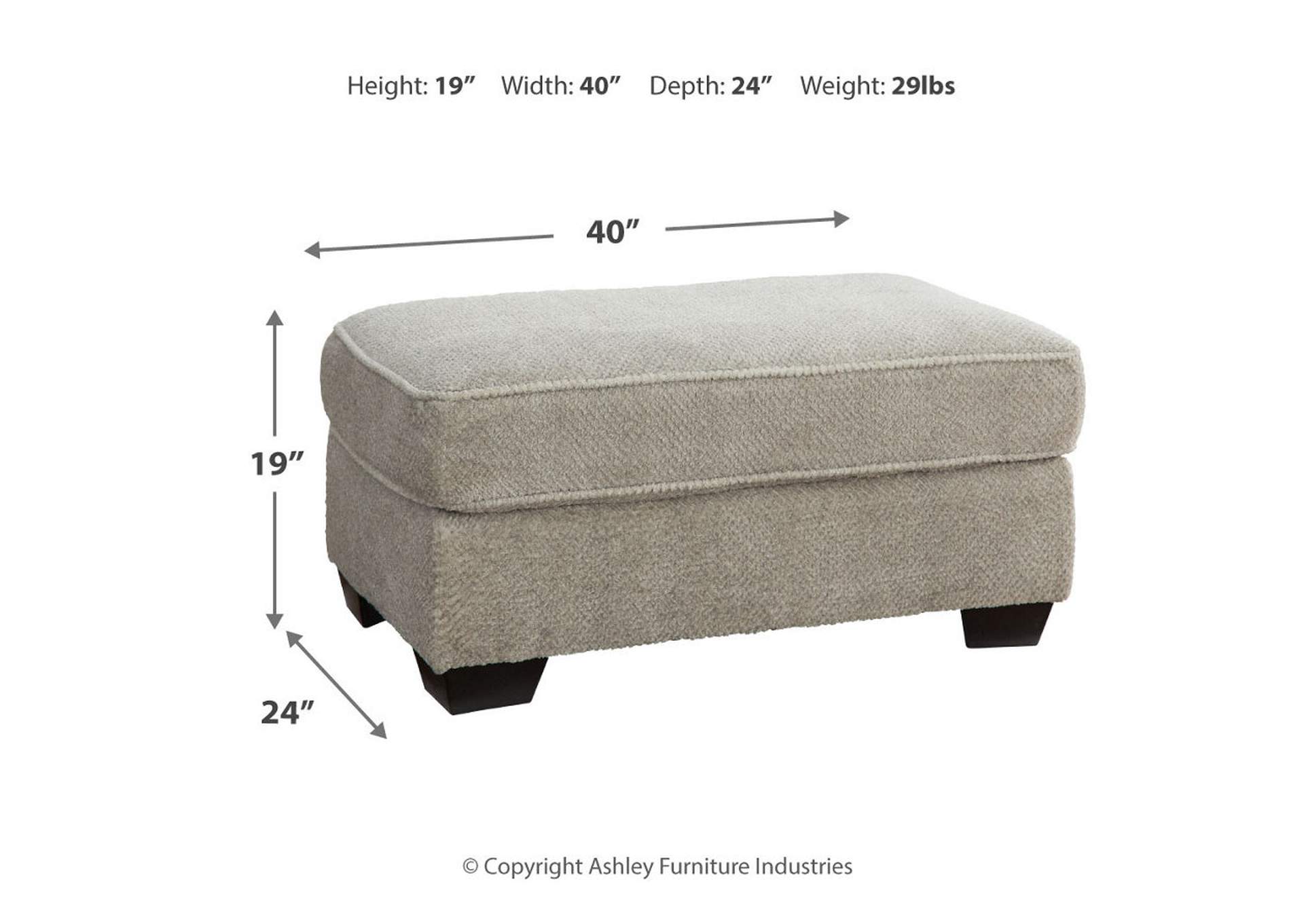 Discota Sofa, Loveseat, Chair and Ottoman,Ashley