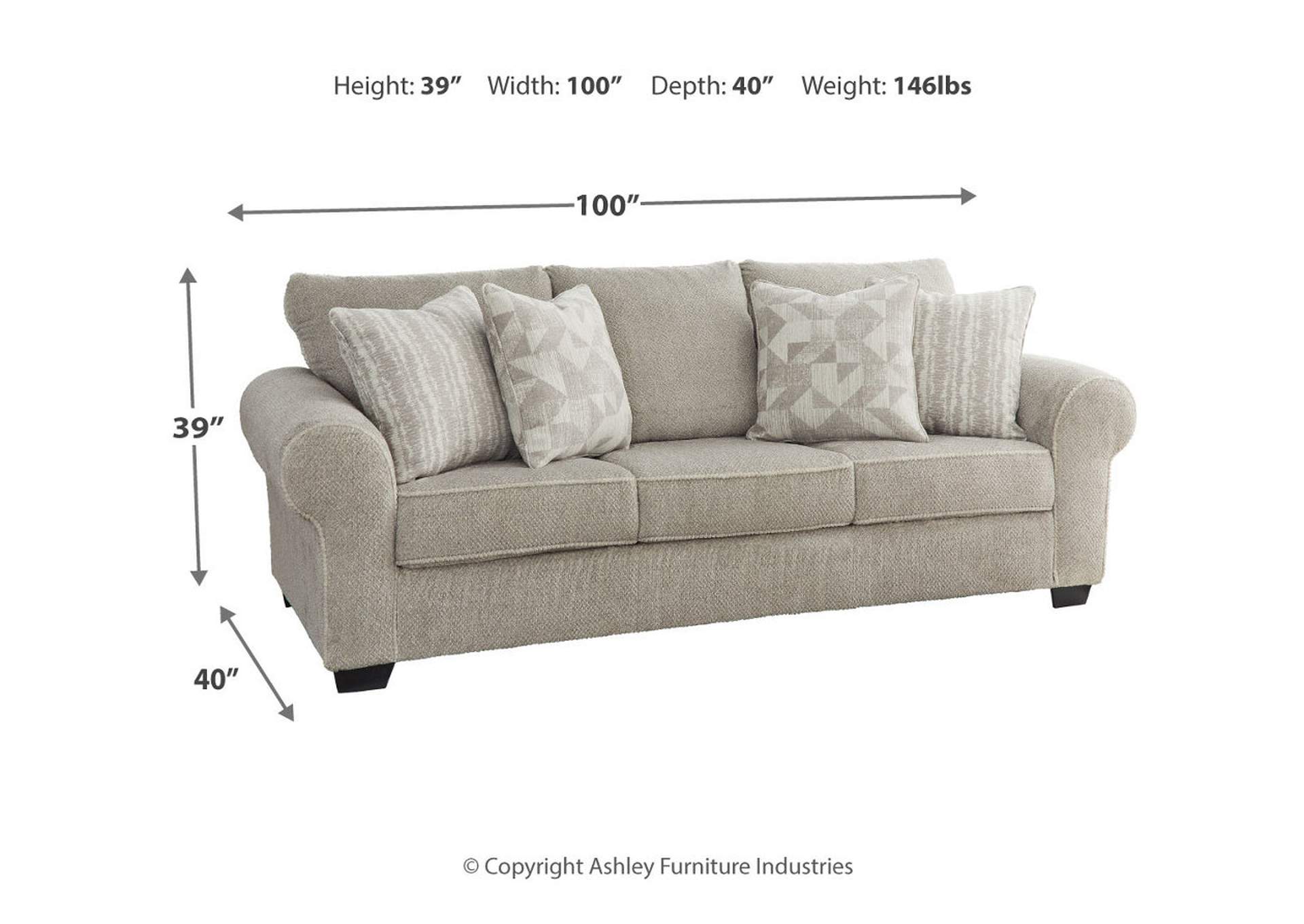 Discota Sofa, Loveseat, Chair and Ottoman,Ashley