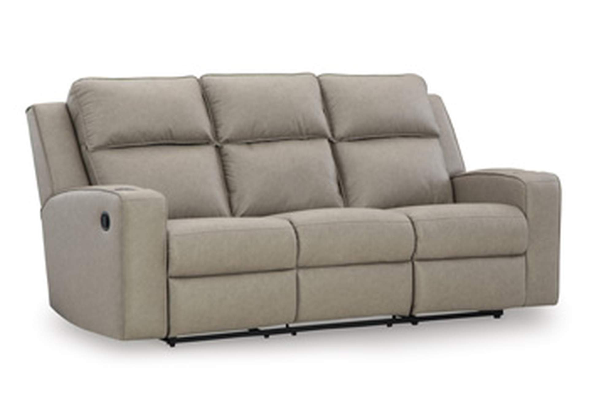 Faithon Reclining Sofa with Drop Down Table,Signature Design By Ashley