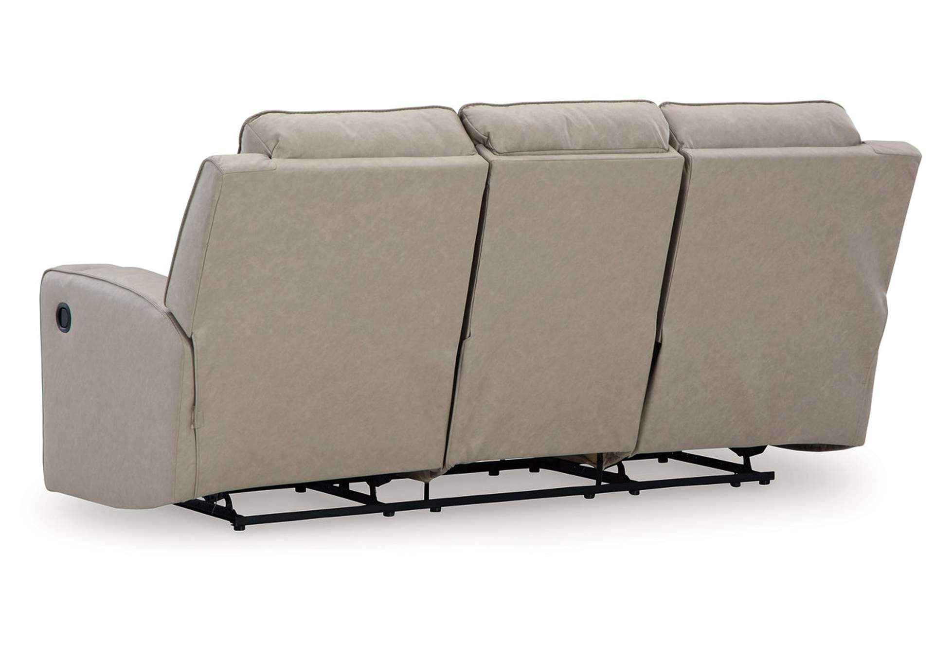 Faithon Reclining Sofa with Drop Down Table,Signature Design By Ashley