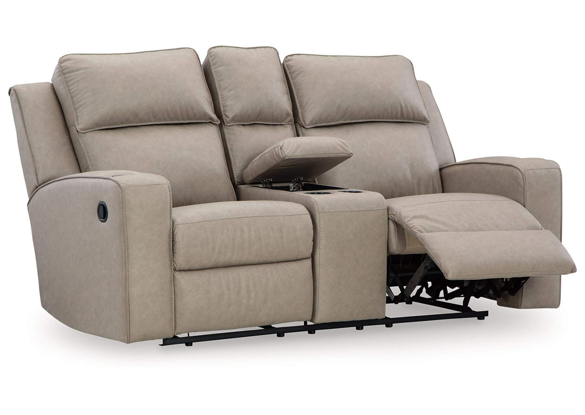 Faithon Reclining Loveseat with Console,Signature Design By Ashley