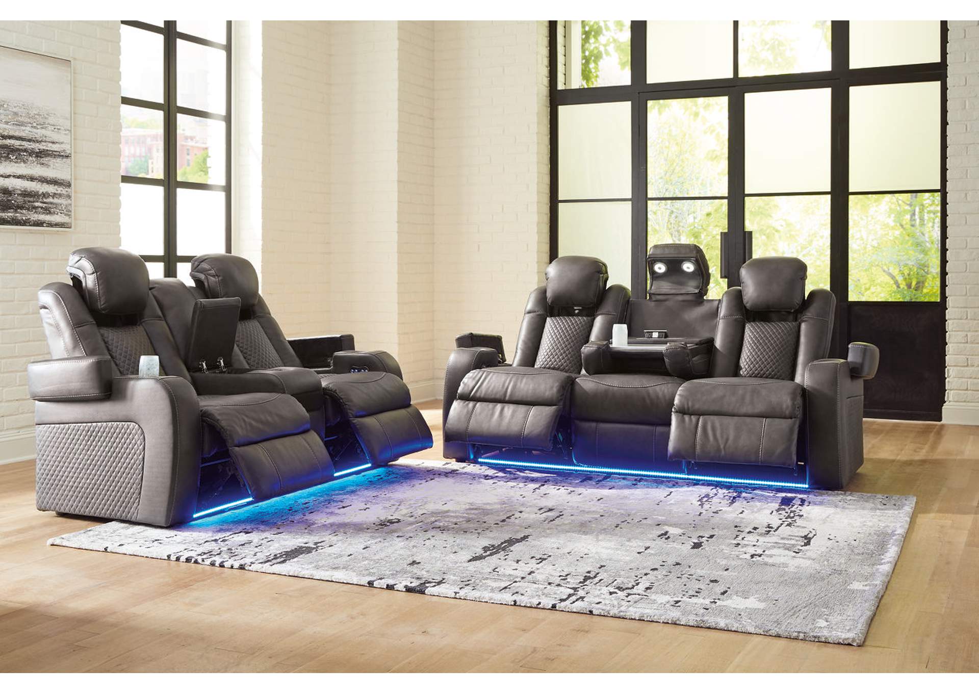 Fyne-Dyme Power Reclining Sofa and Loveseat,Signature Design By Ashley