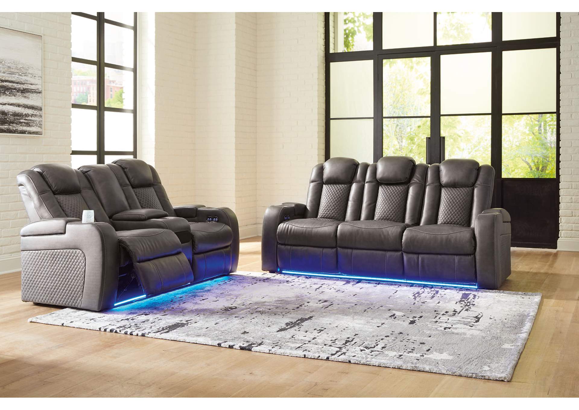 Fyne-Dyme Power Reclining Sofa and Loveseat,Signature Design By Ashley