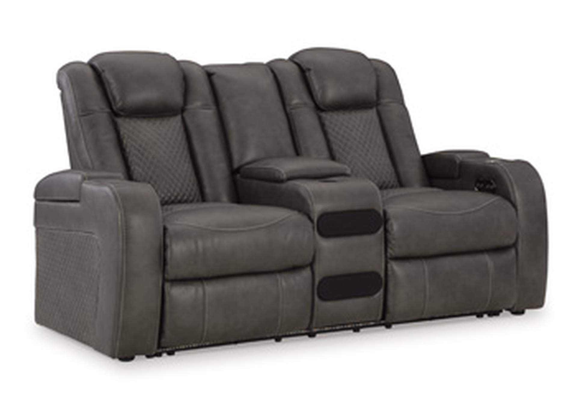 Fyne-Dyme Power Reclining Loveseat with Console,Signature Design By Ashley